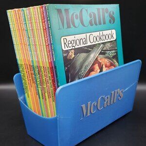McCall’s Cookbook Collection Lot 1–20 & 22 w/ Blue Rack Vintage 1985 Complete Se